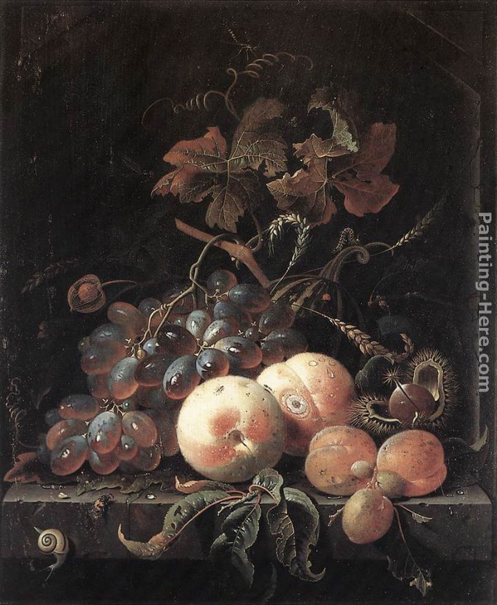 Still-Life with Fruits painting - Abraham Mignon Still-Life with Fruits art painting